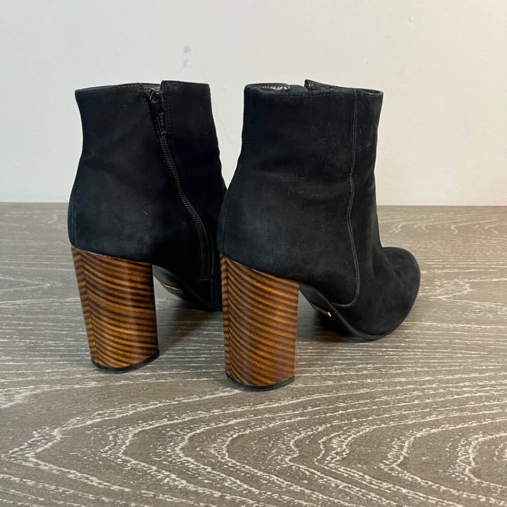 Minelli Black Suede leather boots - heels 3.5” - women's US size 6